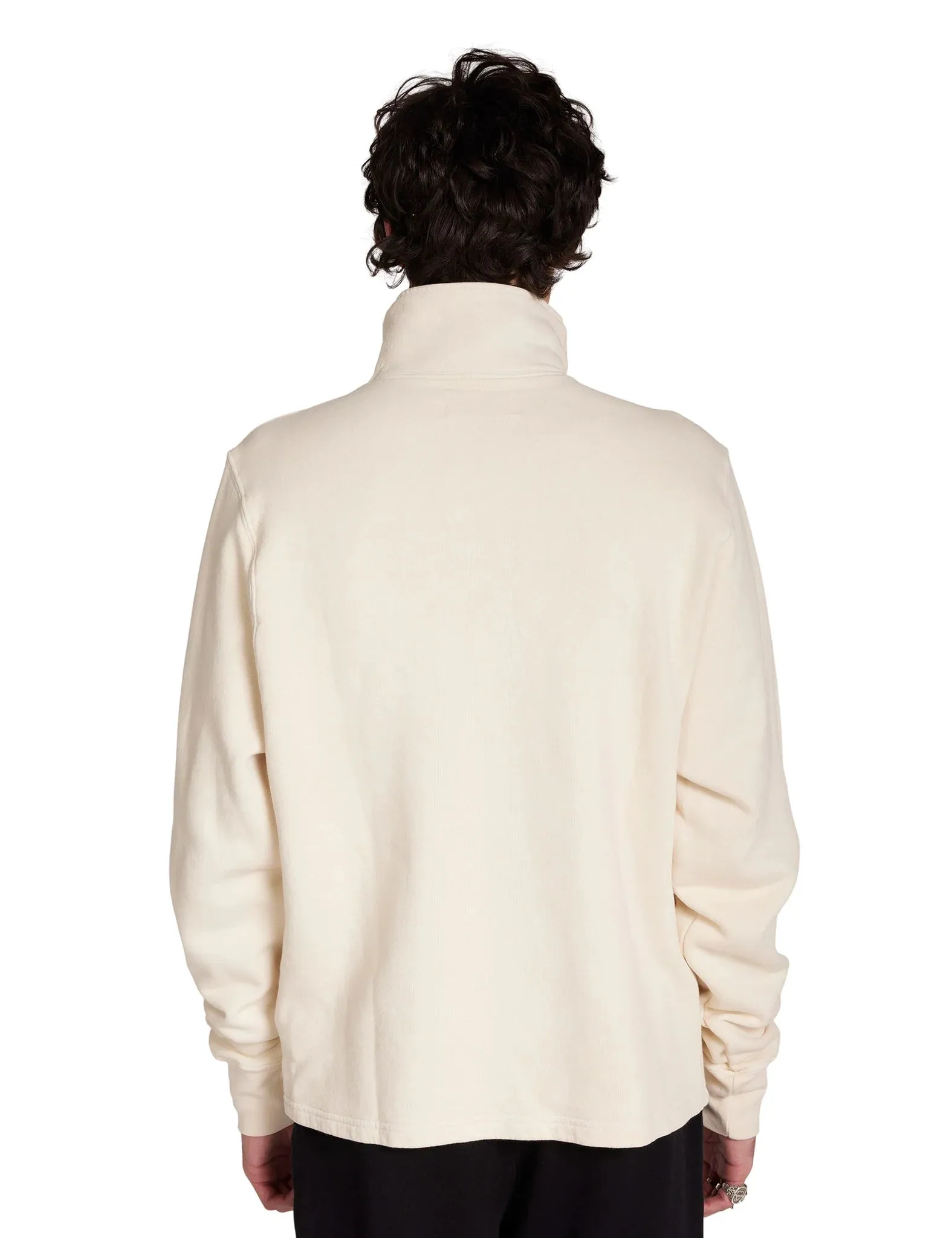 Pique Banded Half Zip Yacht Pullover White sold by Curio product image thumbnail 3
