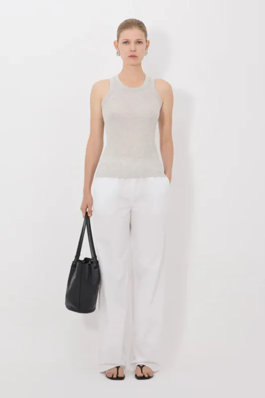 Limba Tank Top Grey Mélange sold by Curio