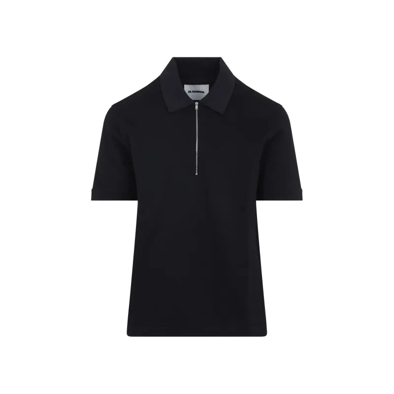 Polo SS Cotton Piquet Midnight made by Jil Sander