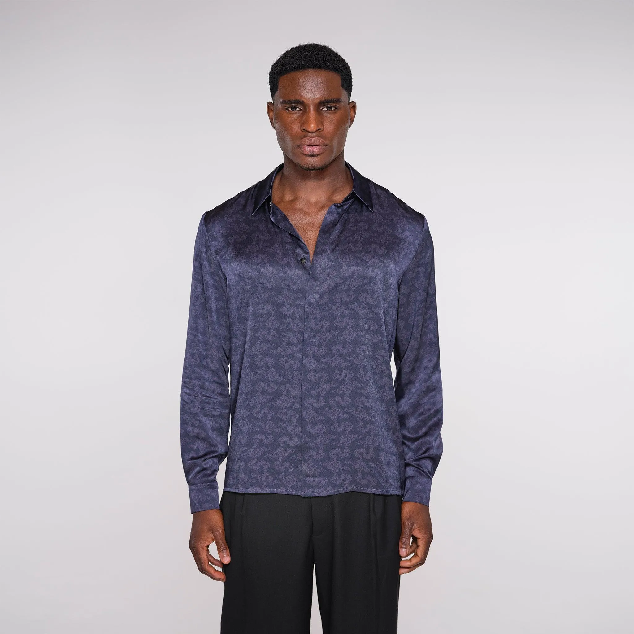 Ning Core Cloud Long Sleeve Shirt Inkling sold by Curio product image thumbnail 3
