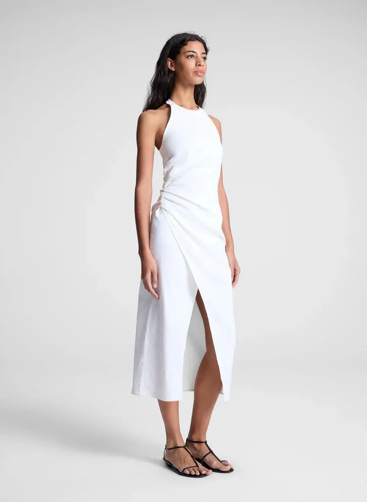 Sylvie Linen Midi Halter Dress White sold by Curio product image thumbnail 2