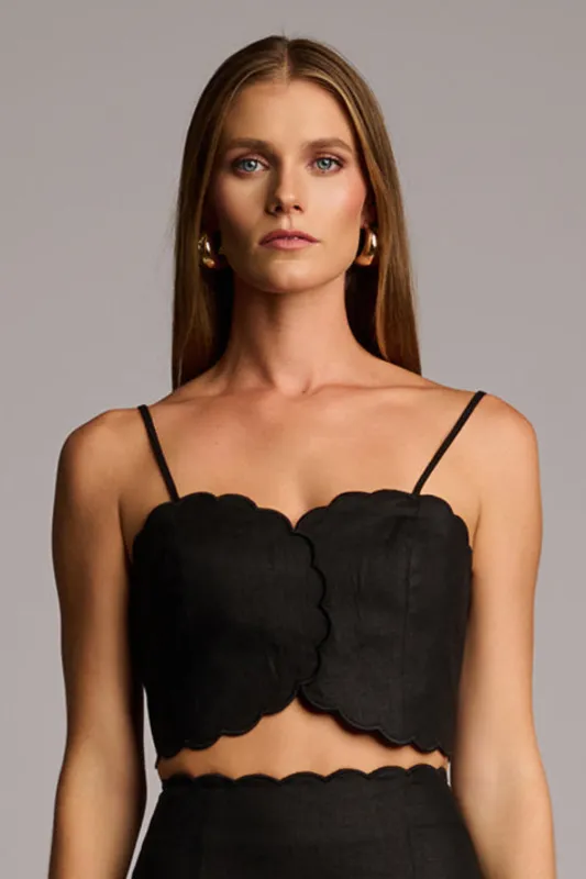 Delilah Top Black made by Curio