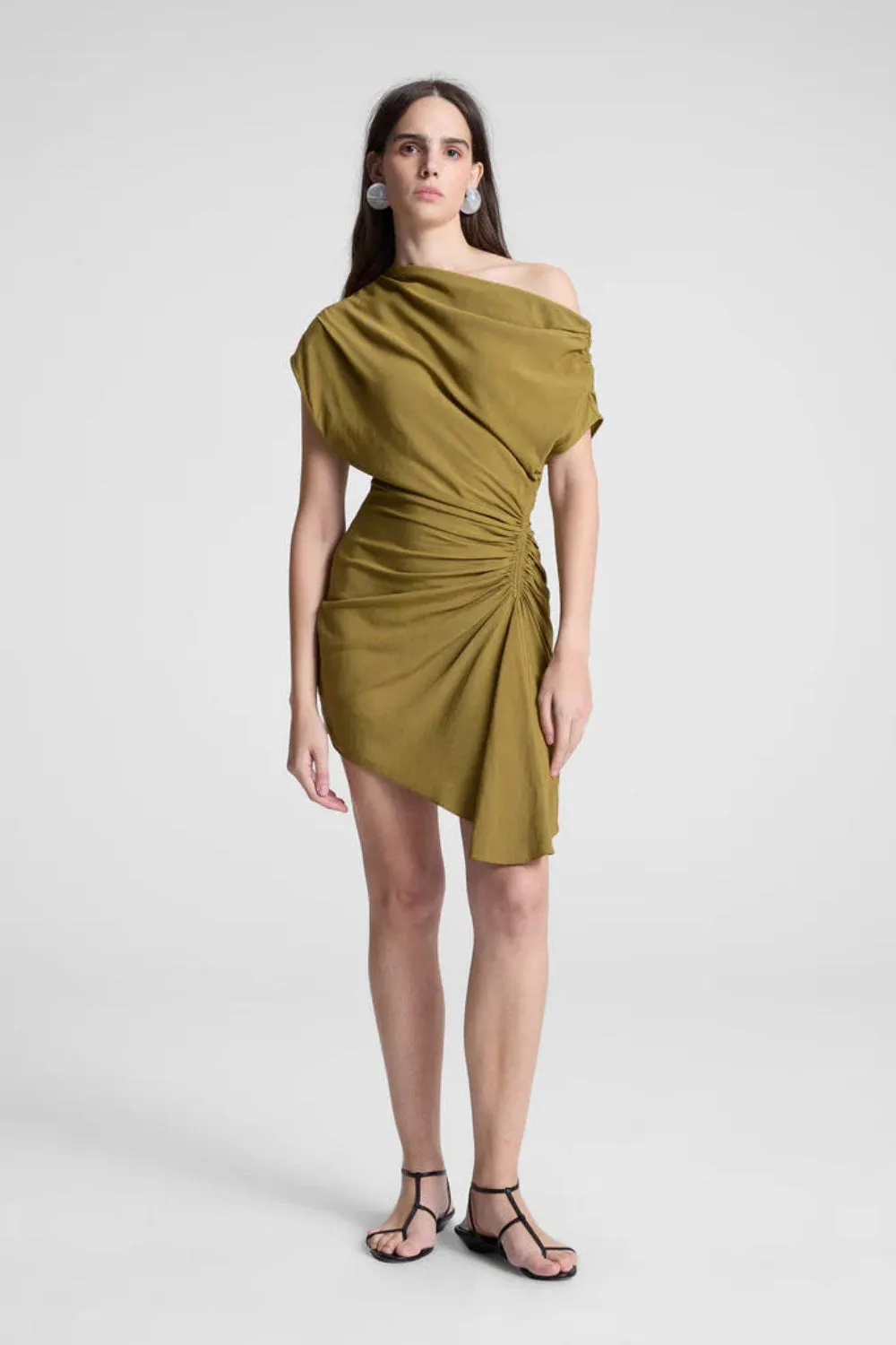 Poppy Linen Mini Dress Hazel sold by Curio