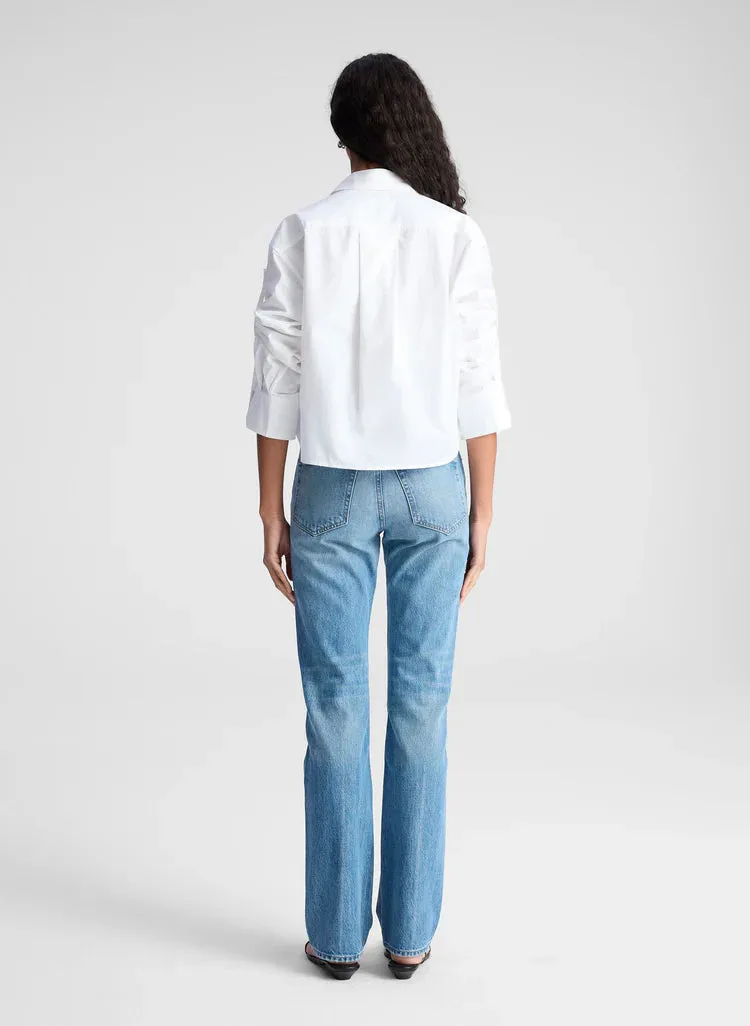 Maude Cropped Cotton Top White sold by Curio product image thumbnail 3