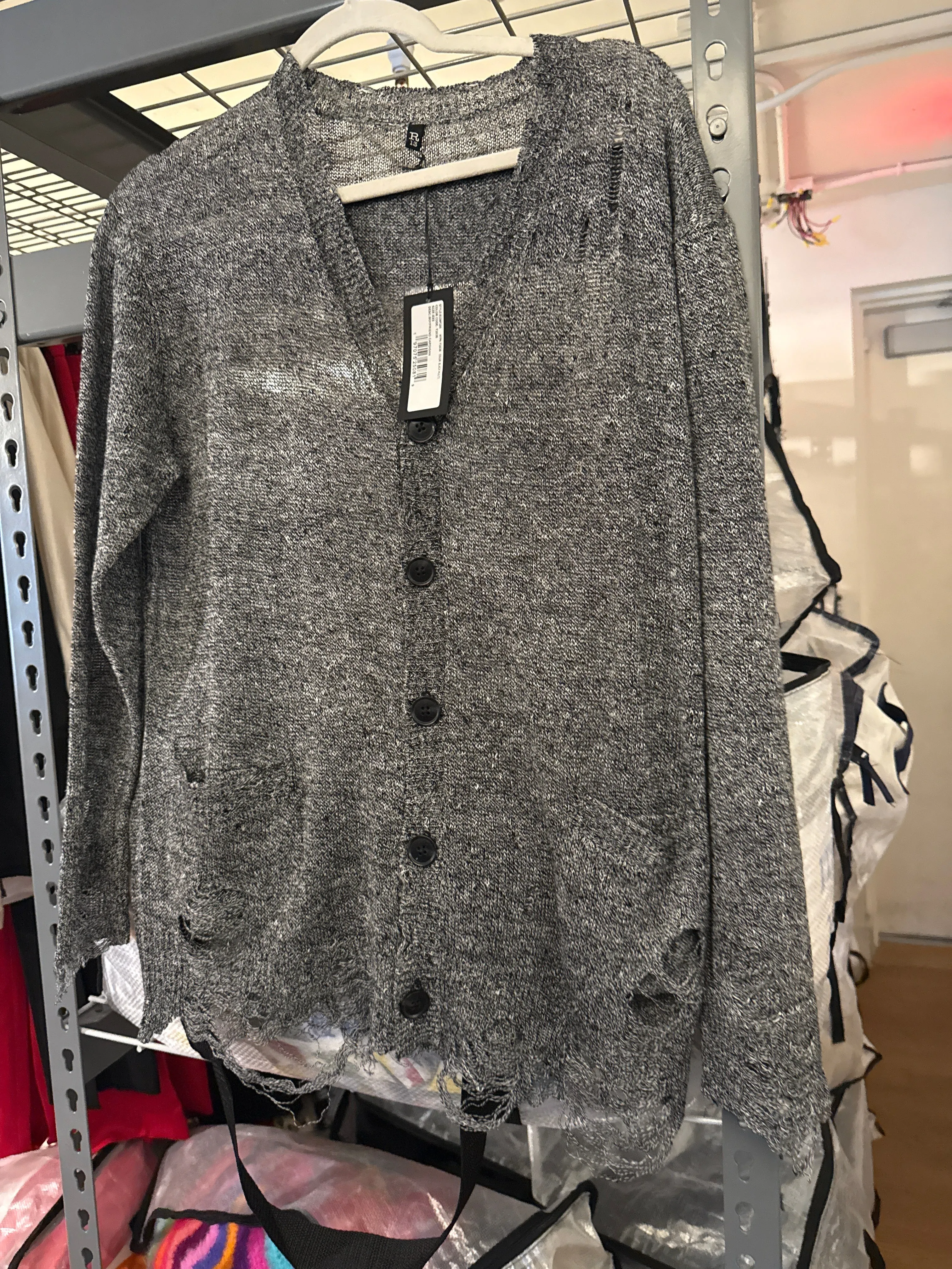 Boyfriend Cardigan Black Multi sold by Curio