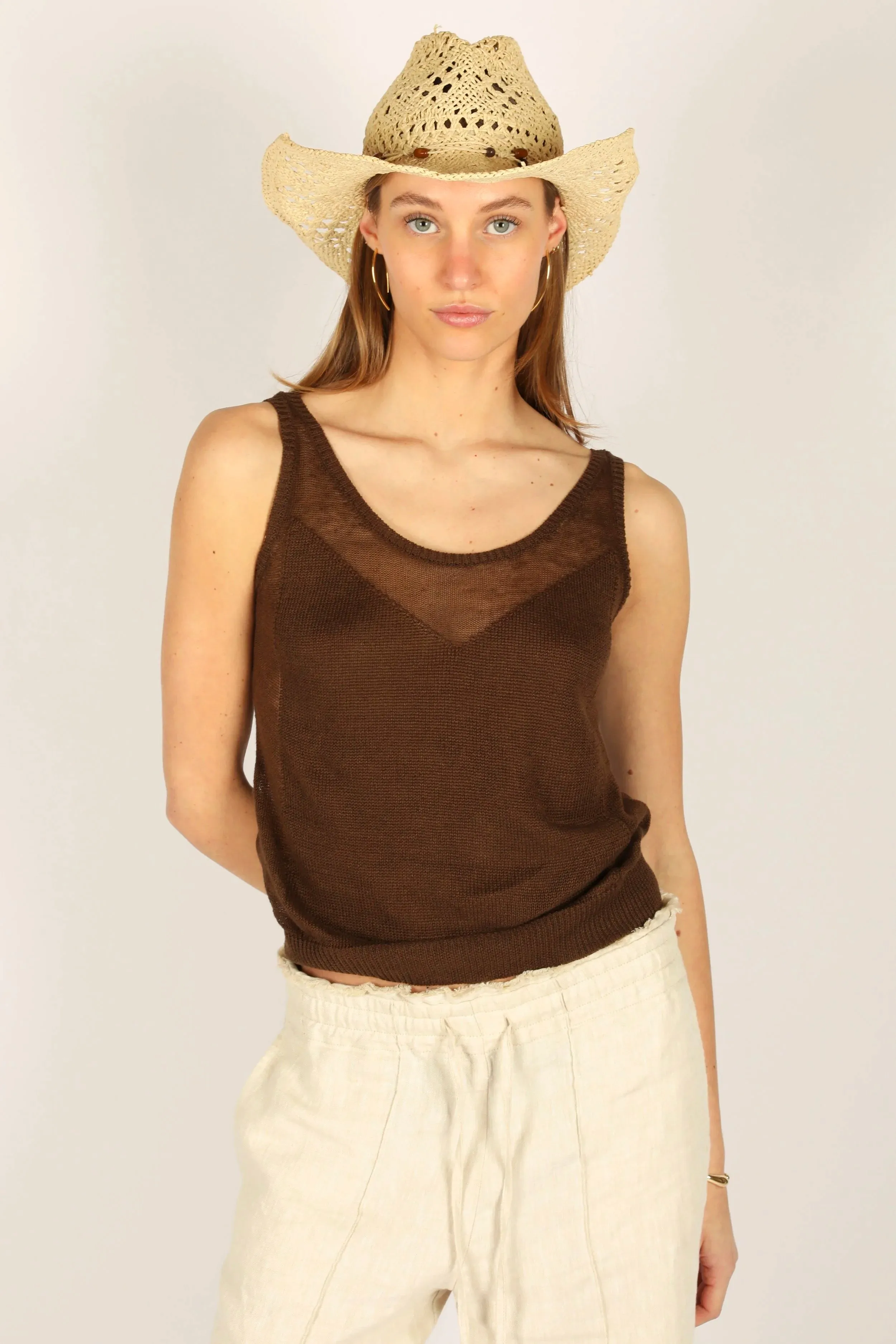 Domenica Top Brown sold by Curio