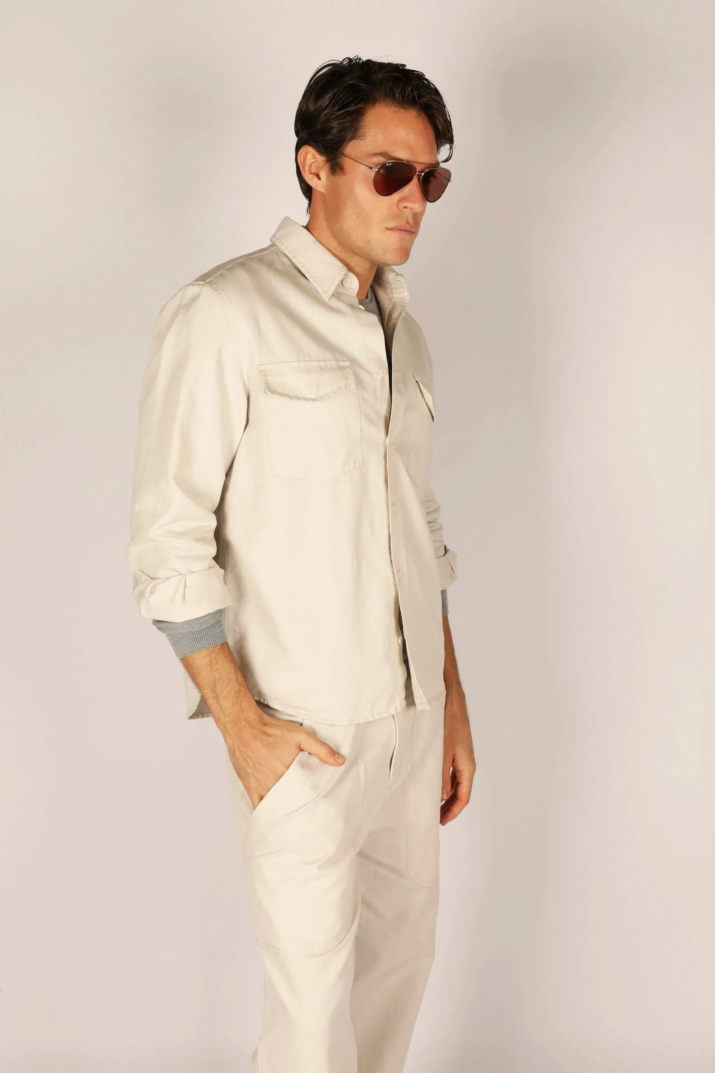Max Overshirt White sold by Curio product image thumbnail 2
