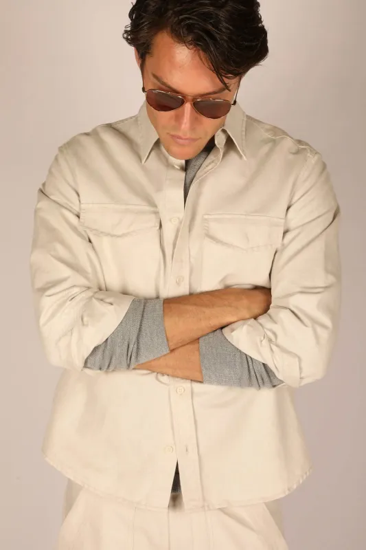 Max Overshirt White made by Curio