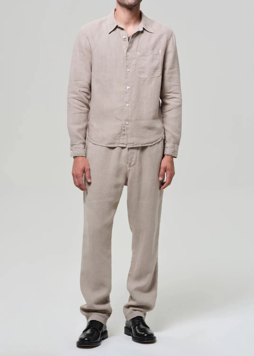 Single Pocket Linen Workshirt sold by Curio product image thumbnail 3
