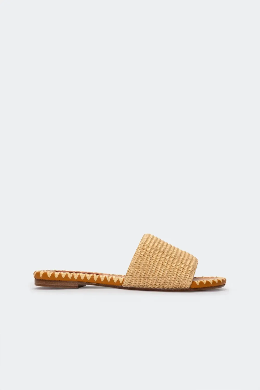 Raffia Salerno Sandal Natural sold by Curio