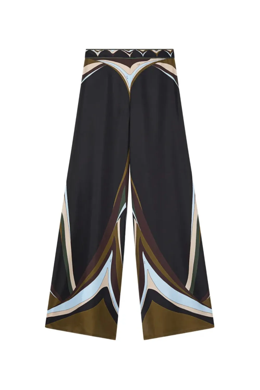 Pant Silk Twill Khaki Blue sold by Curio