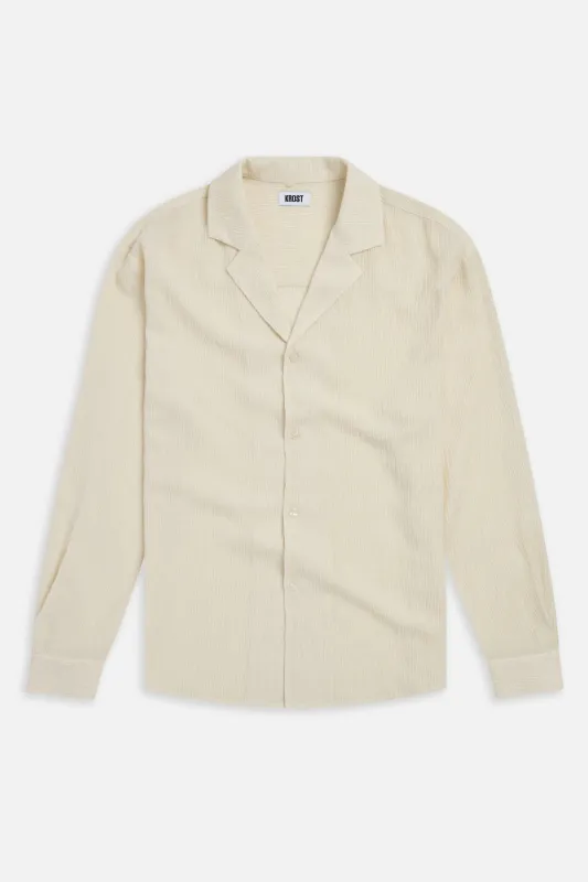 Camp Shirt Egret made by KROST