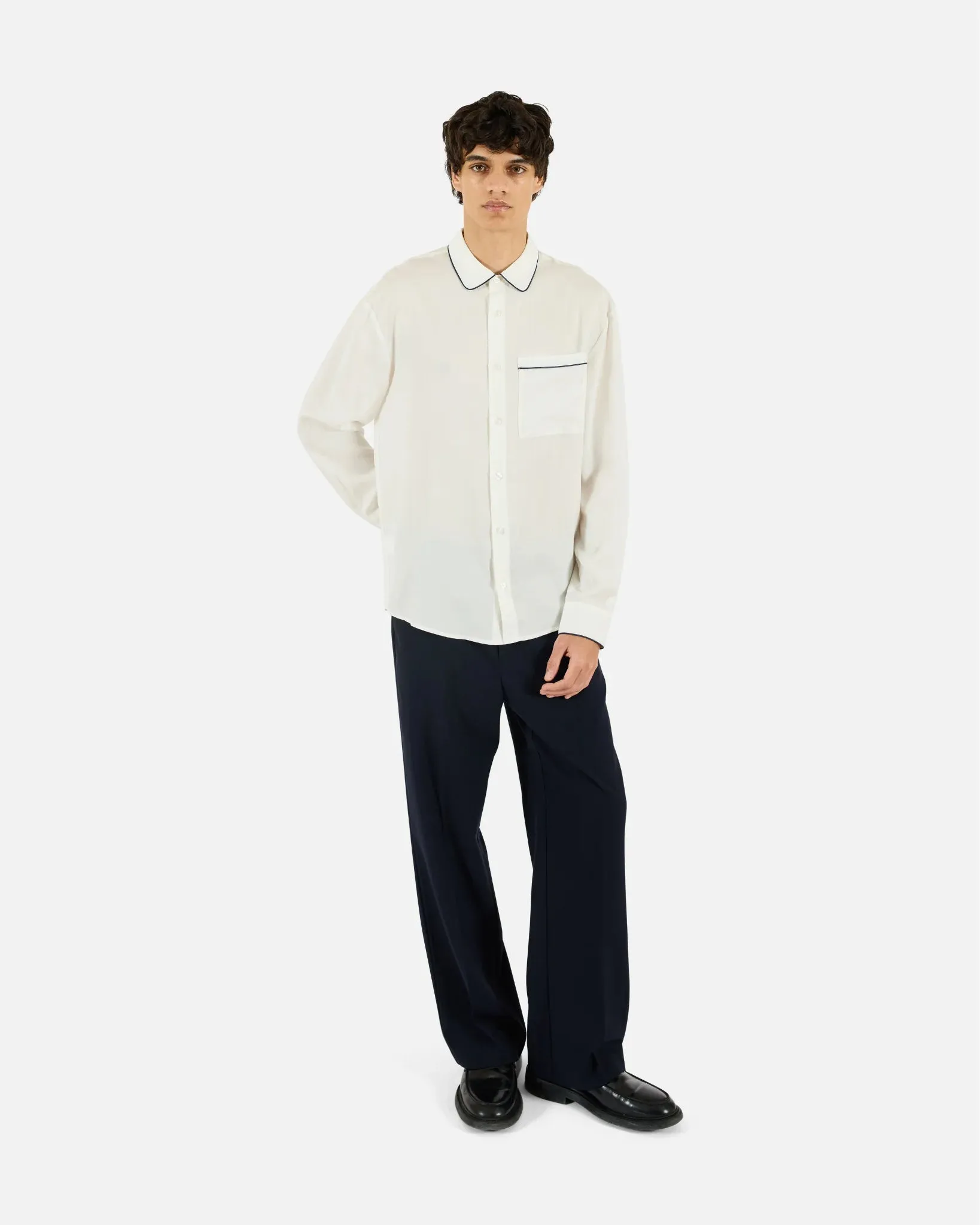 Jordan Piping Shirt White sold by Curio product image thumbnail 2