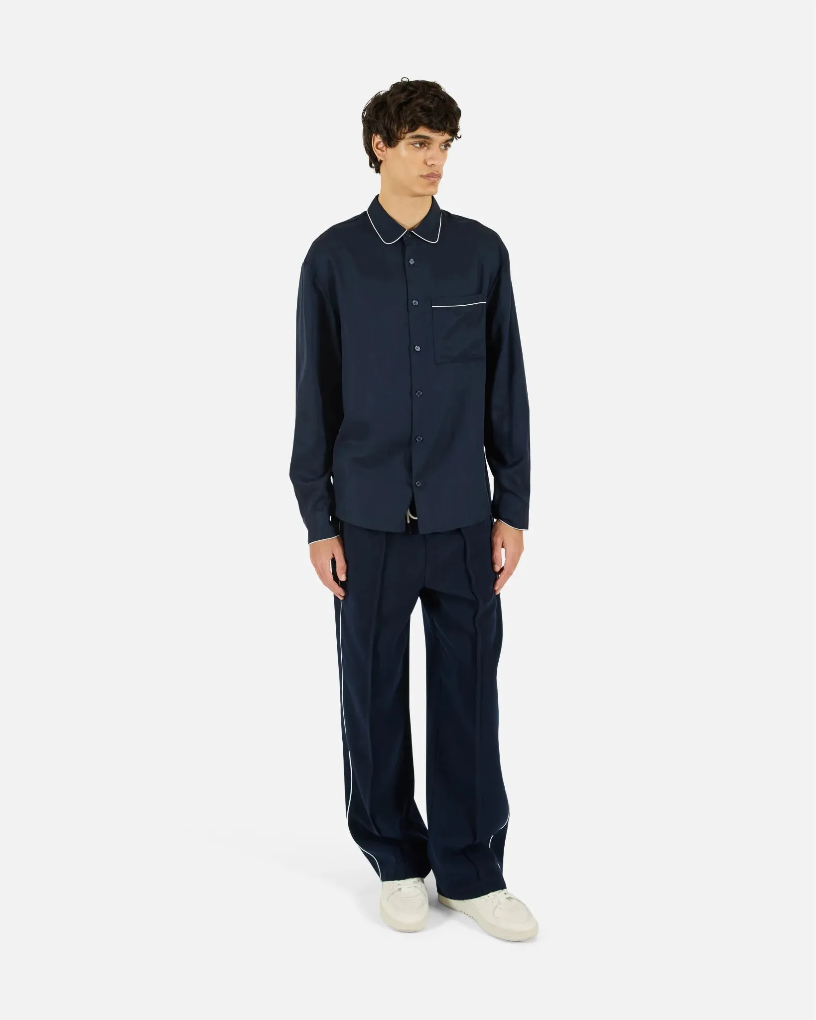 Jordan Piping Shirt Dark Navy sold by Curio product image thumbnail 2
