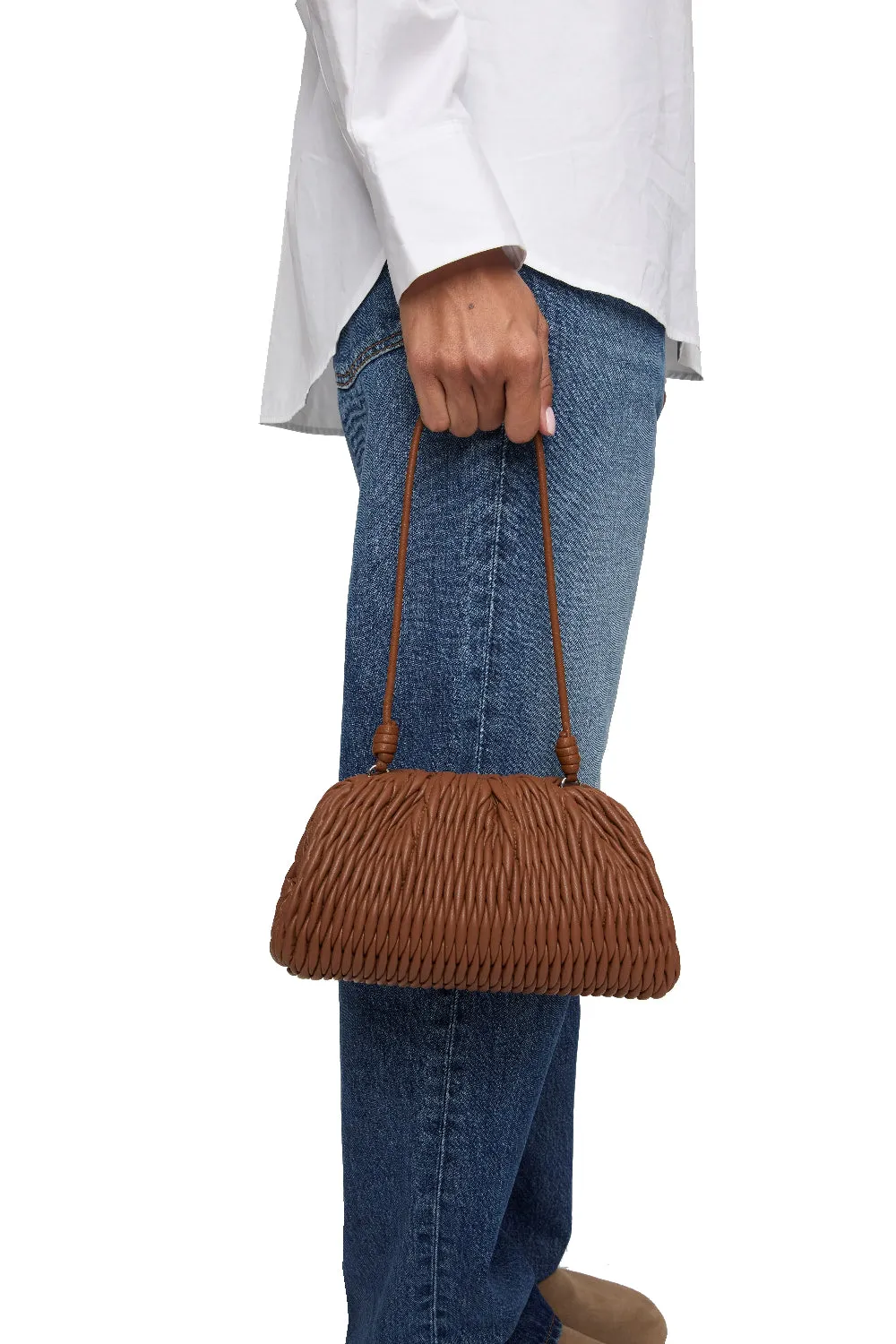 Elio Bag Chestnut sold by Curio