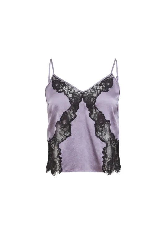 Juliet Lace Silk Cami made by Fleur du Mal