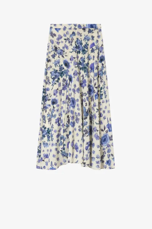 Sakura Skirt Blue made by Isabel Marant