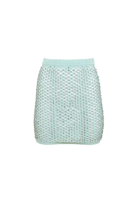 Spotlight Mini Skirt Mint made by Fleur du Mal