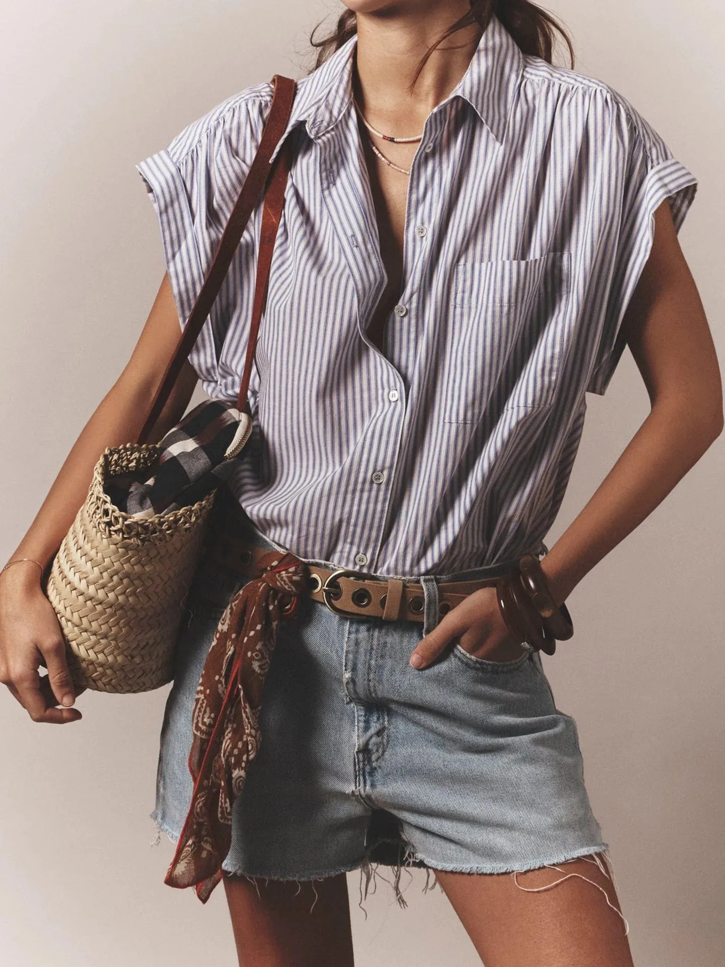 Lexi Shirt Blue Aggie sold by Curio product image thumbnail 3