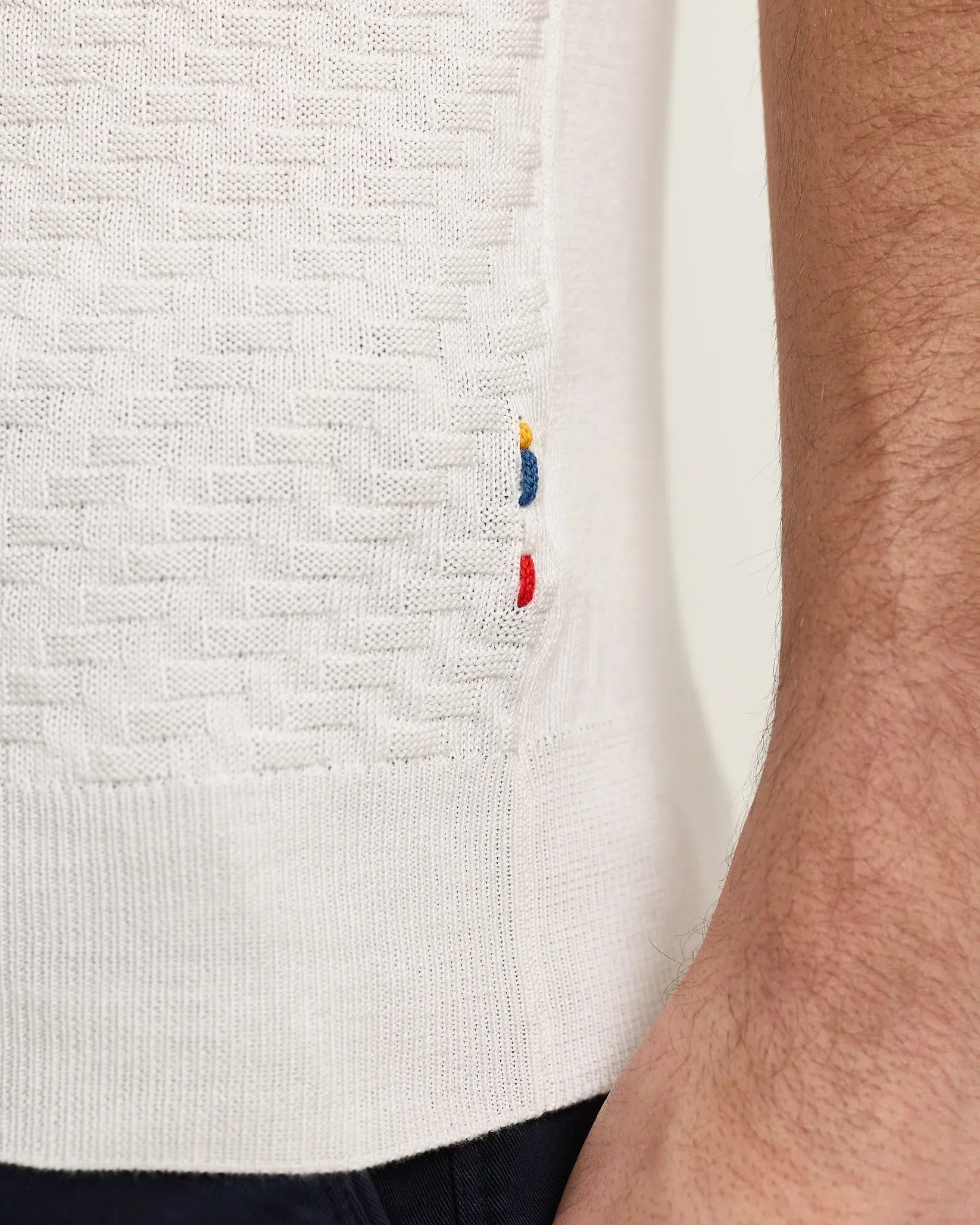 Horton 2-Tone Jacquard Polo sold by Curio product image thumbnail 4