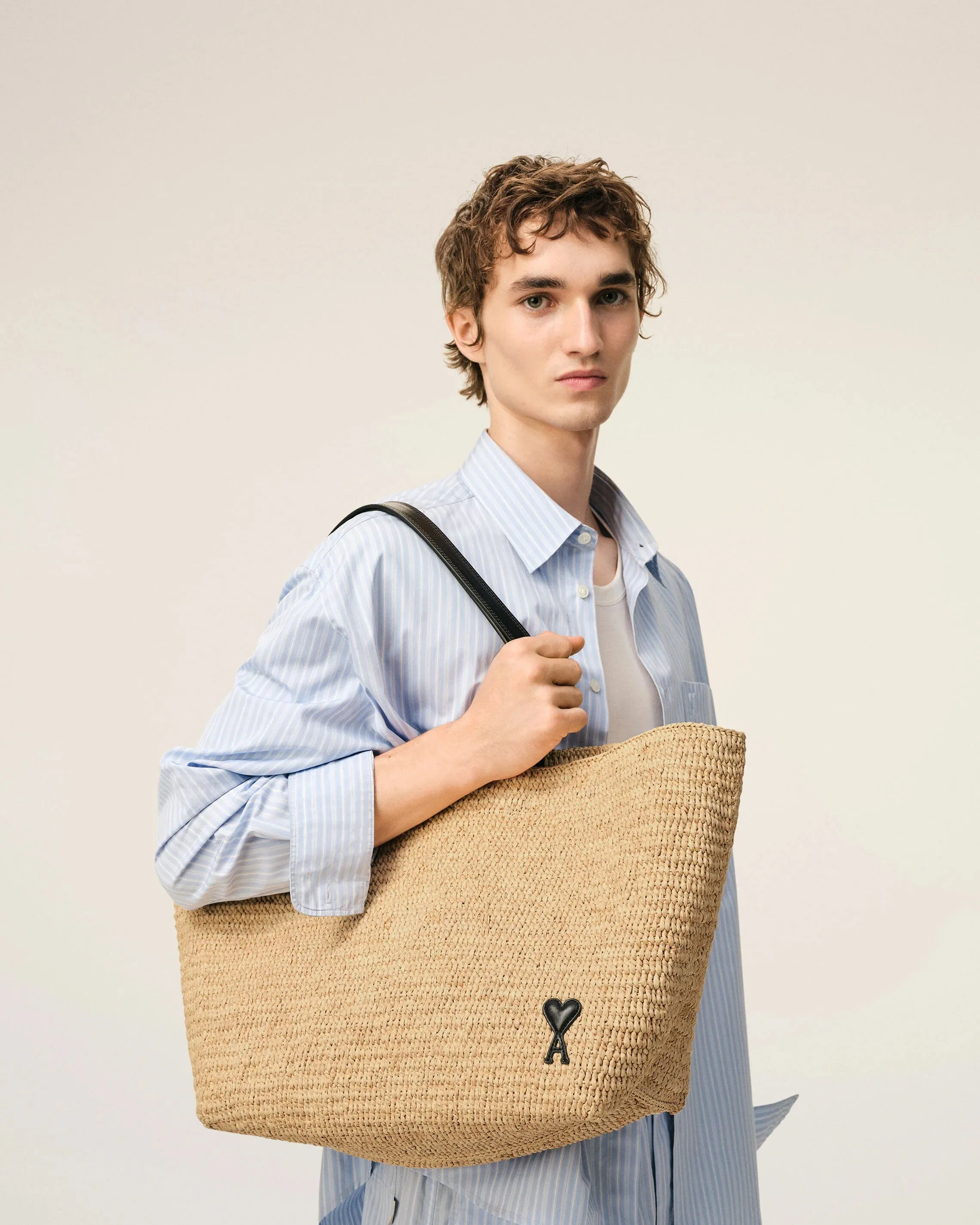 Natural Rafia Ami De Coeur Tote Bag sold by Curio product image thumbnail 2