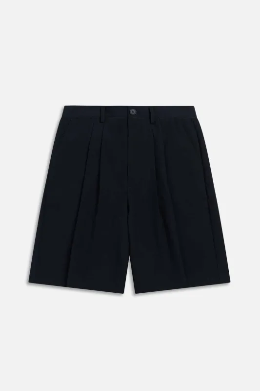 Eco Pleated Short Dark Navy made by KROST
