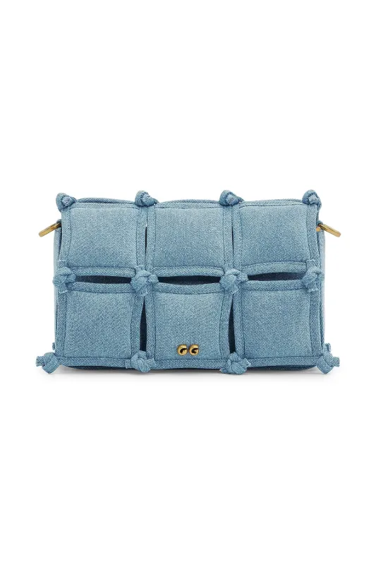 Gaia Puff Crossbody Vintage Blue made by Cult Gaia