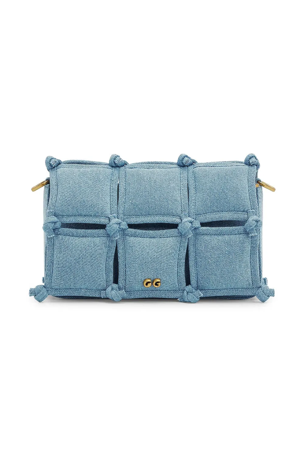 Gaia Puff Crossbody Vintage Blue sold by Curio