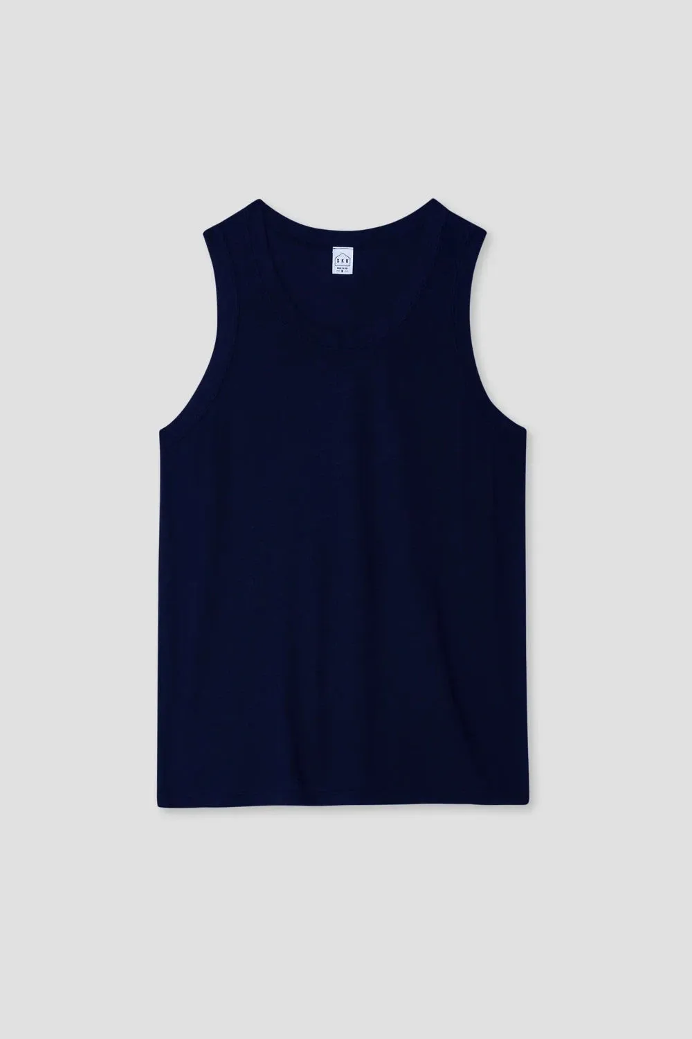 Organic Cotton Hemp Tank Navy sold by Curio