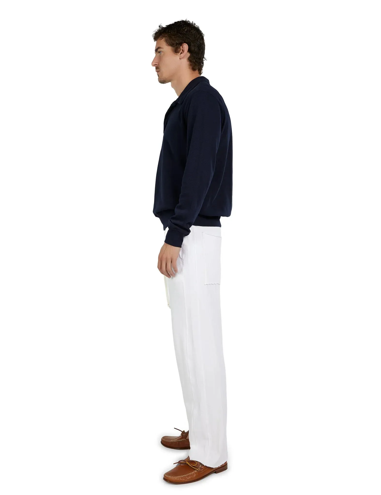 Pique Tennis Polo Navy sold by Curio product image thumbnail 2
