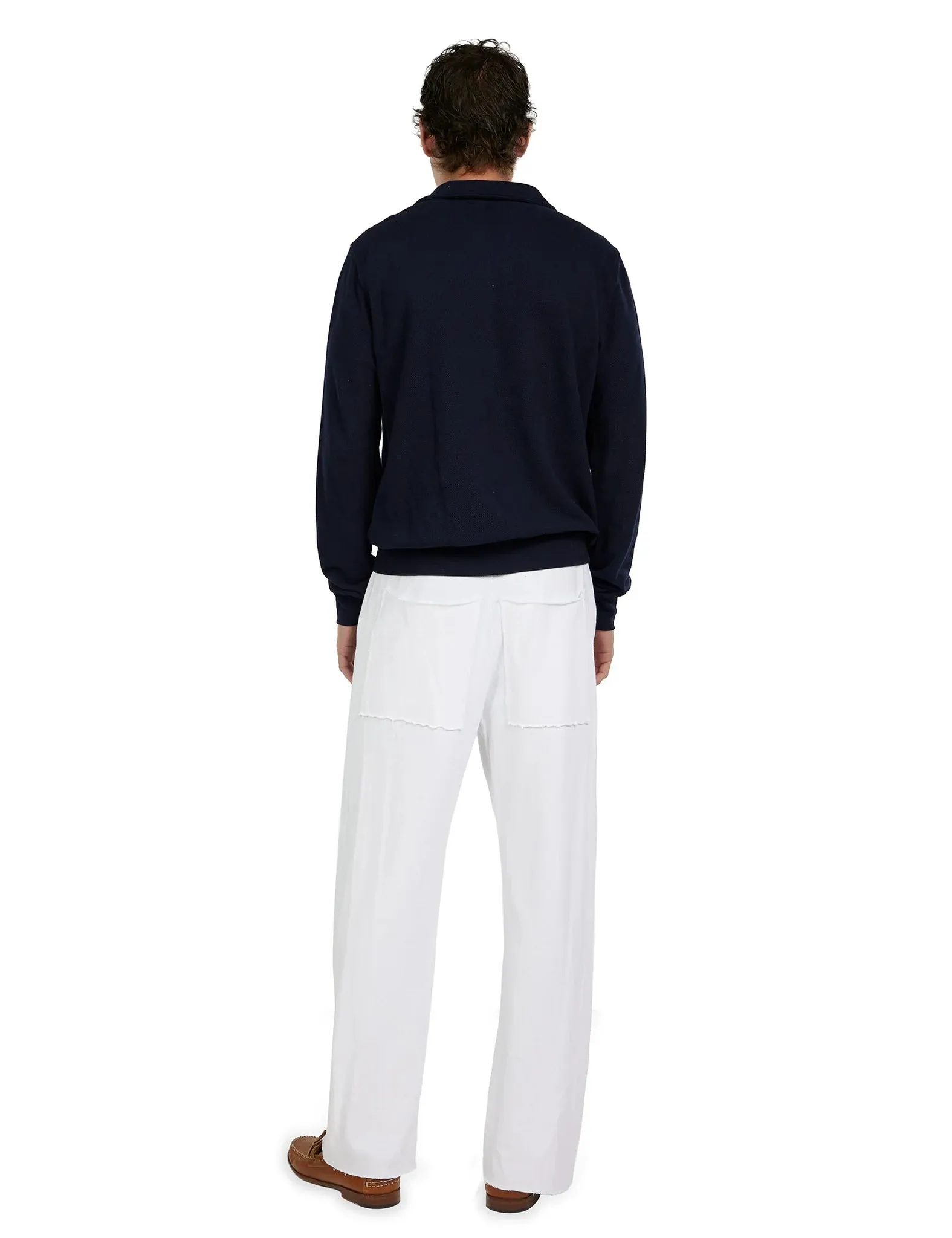 Pique Tennis Polo Navy sold by Curio product image thumbnail 3