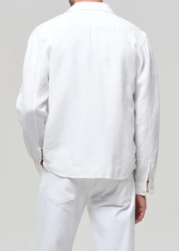 Single Pocket Linen Workshirt sold by Curio product image thumbnail 4
