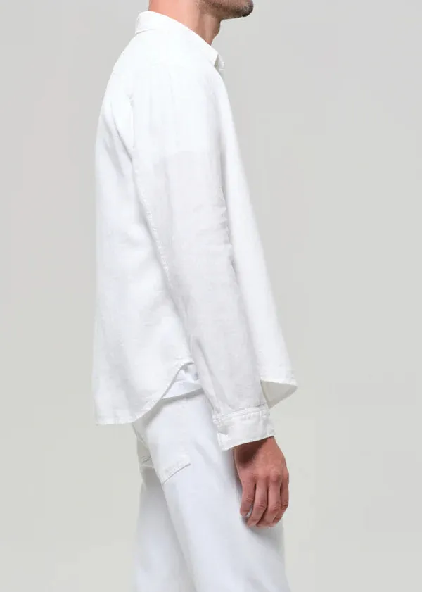 Single Pocket Linen Workshirt sold by Curio product image thumbnail 3