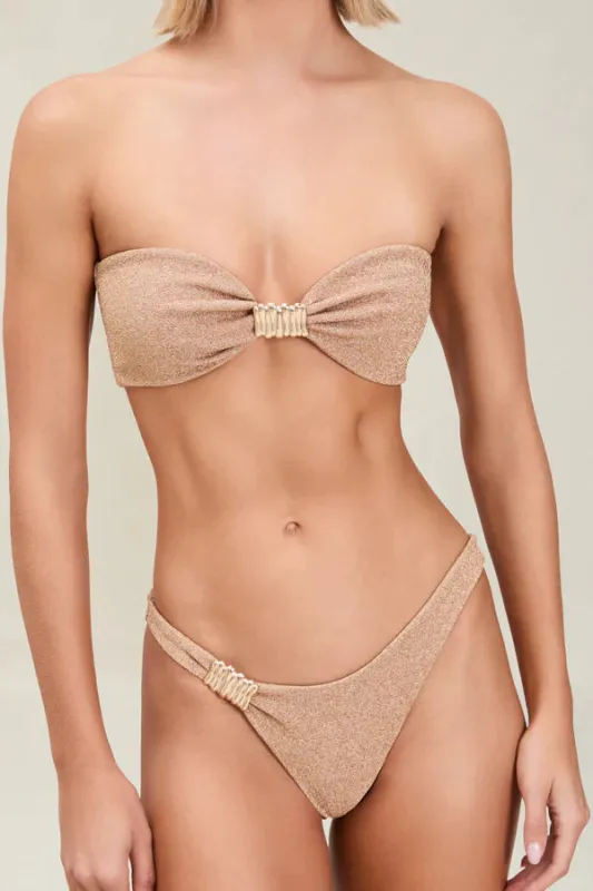 Hailey Top Gold Shimmer made by Devon Windsor