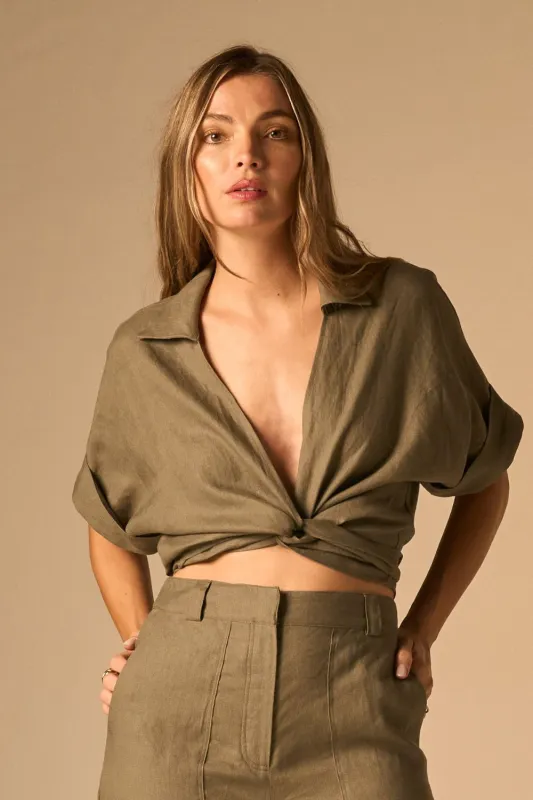 Chiara Top Moss made by Curio