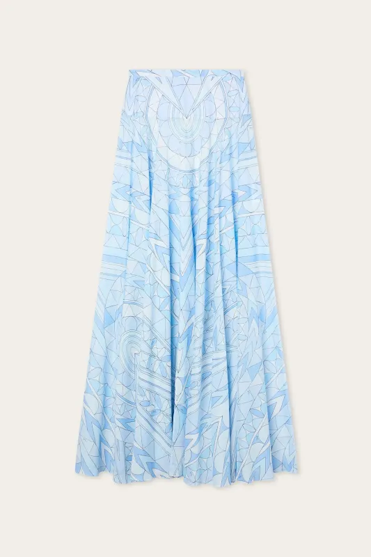Long Skirt Pale Blue made by Emilio Pucci