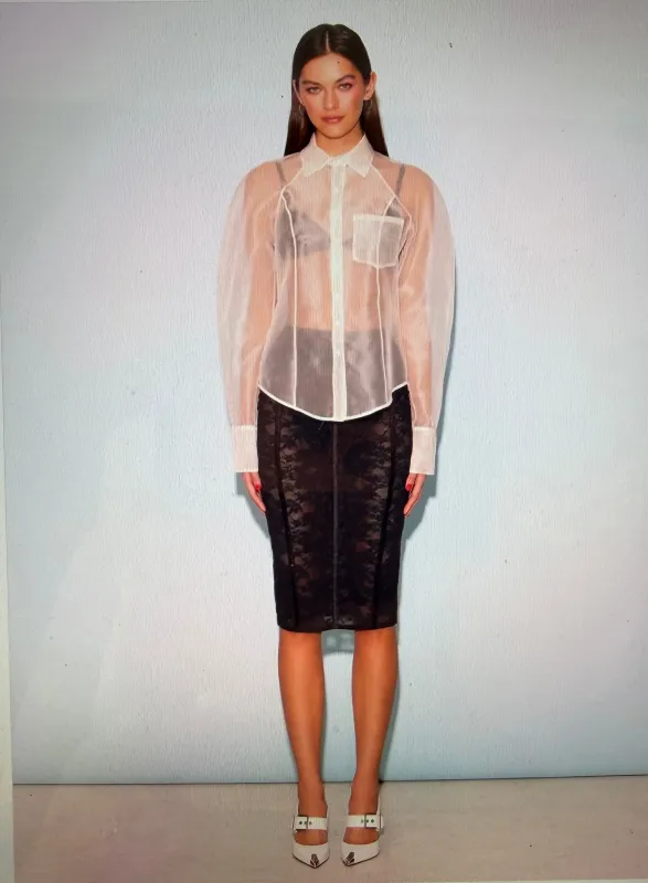 Silk Organza Button Down made by Fleur du Mal