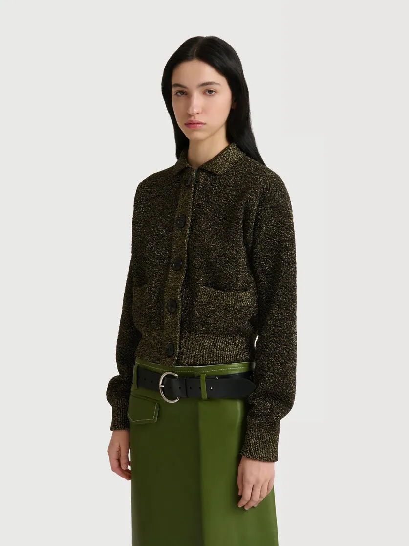 Black Wool Cardigan sold by Curio product image thumbnail 3