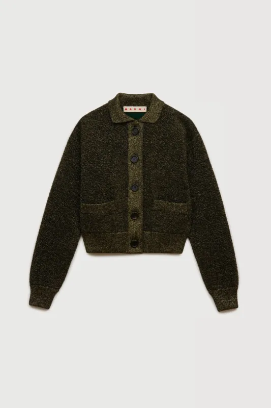 Black Wool Cardigan made by Marni