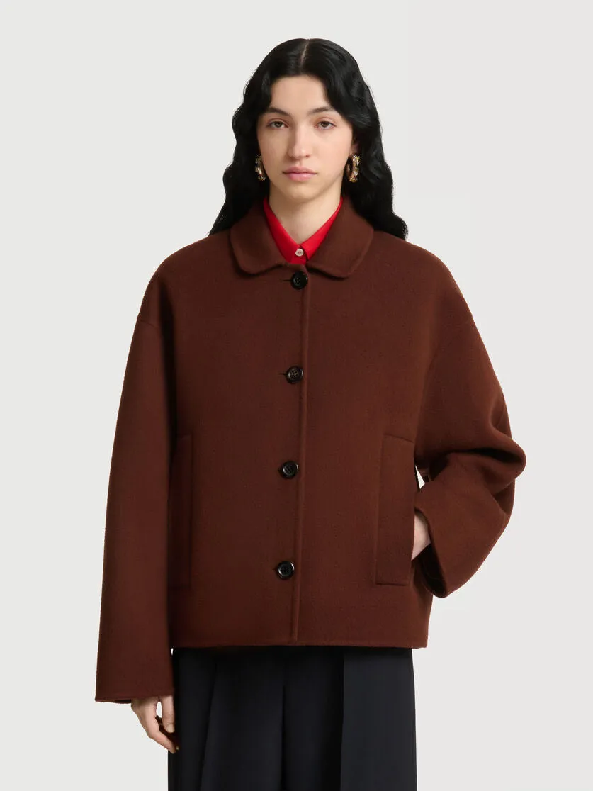 Brown Wool-Cashmere Jacket sold by Curio product image thumbnail 2