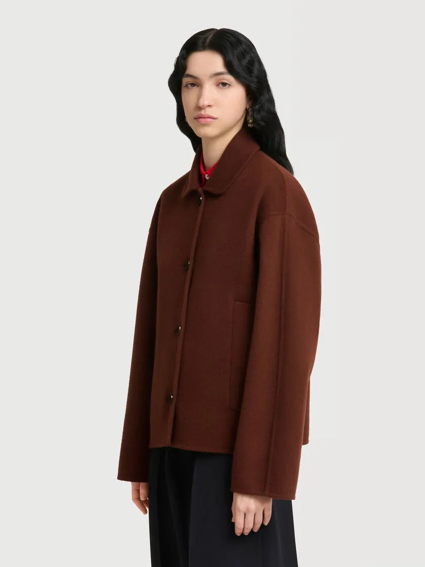 Brown Wool-Cashmere Jacket sold by Curio product image thumbnail 3