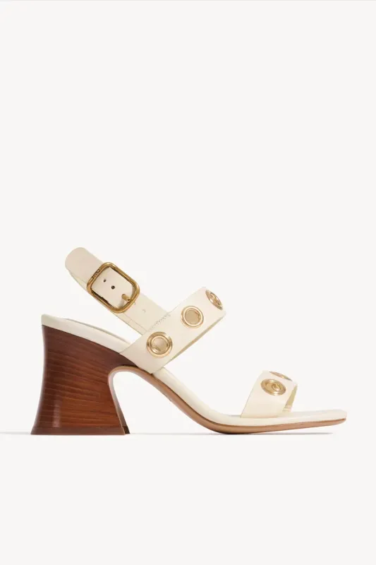 Janis heeled sandal Soft Ivory made by Chloe