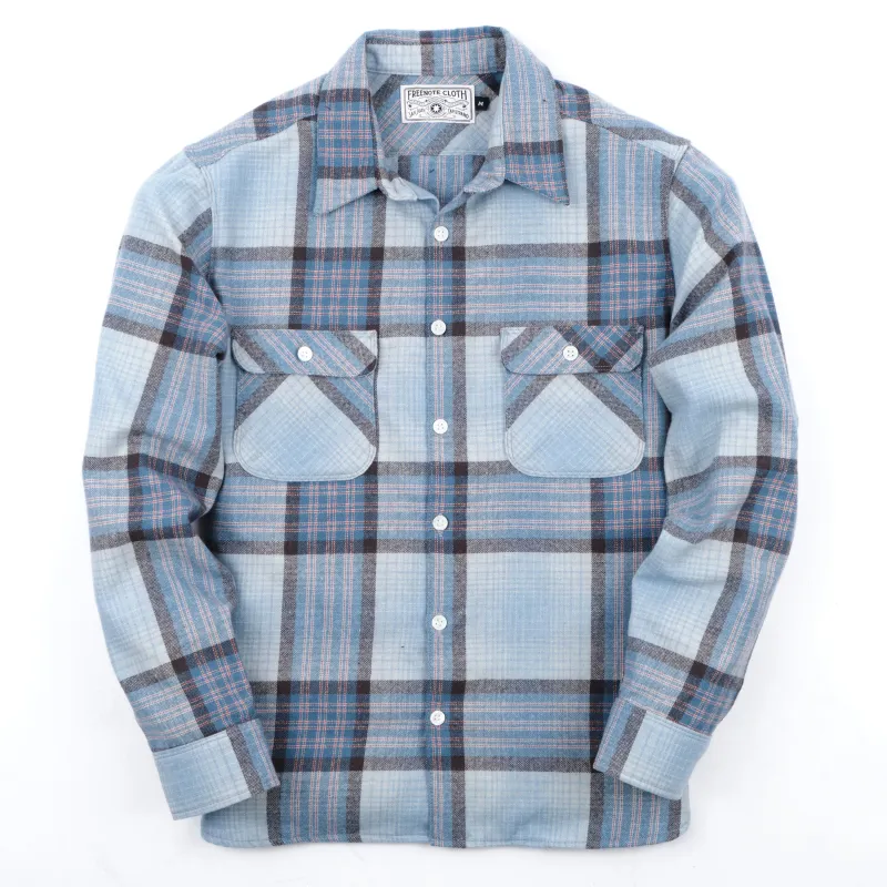 Benson Concord Blue Wool sold by Freenote Cloth