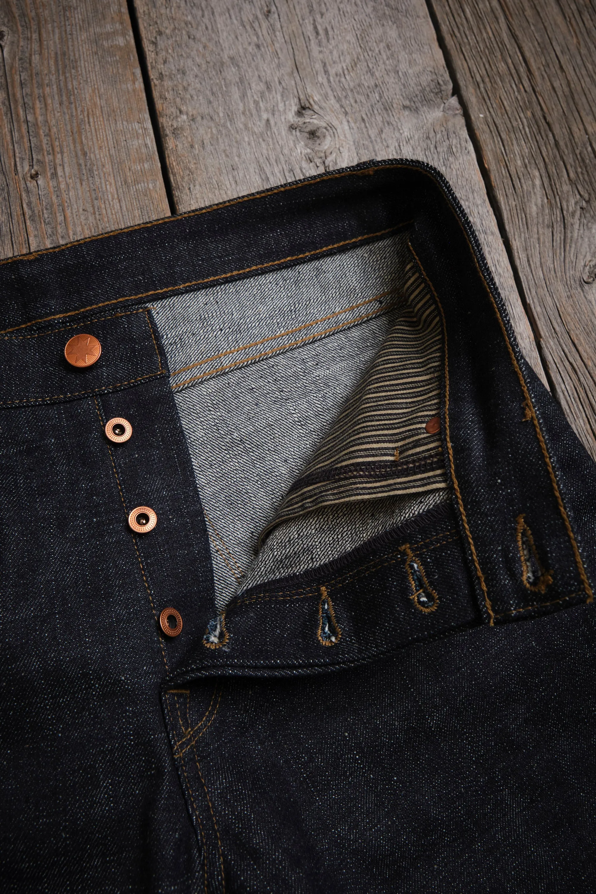 Trabuco Classic Straight 17 Ounce Indigo Denim sold by Freenote Cloth product image thumbnail 5