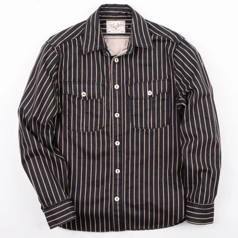 Rancho Navy Stripe sold by Freenote Cloth