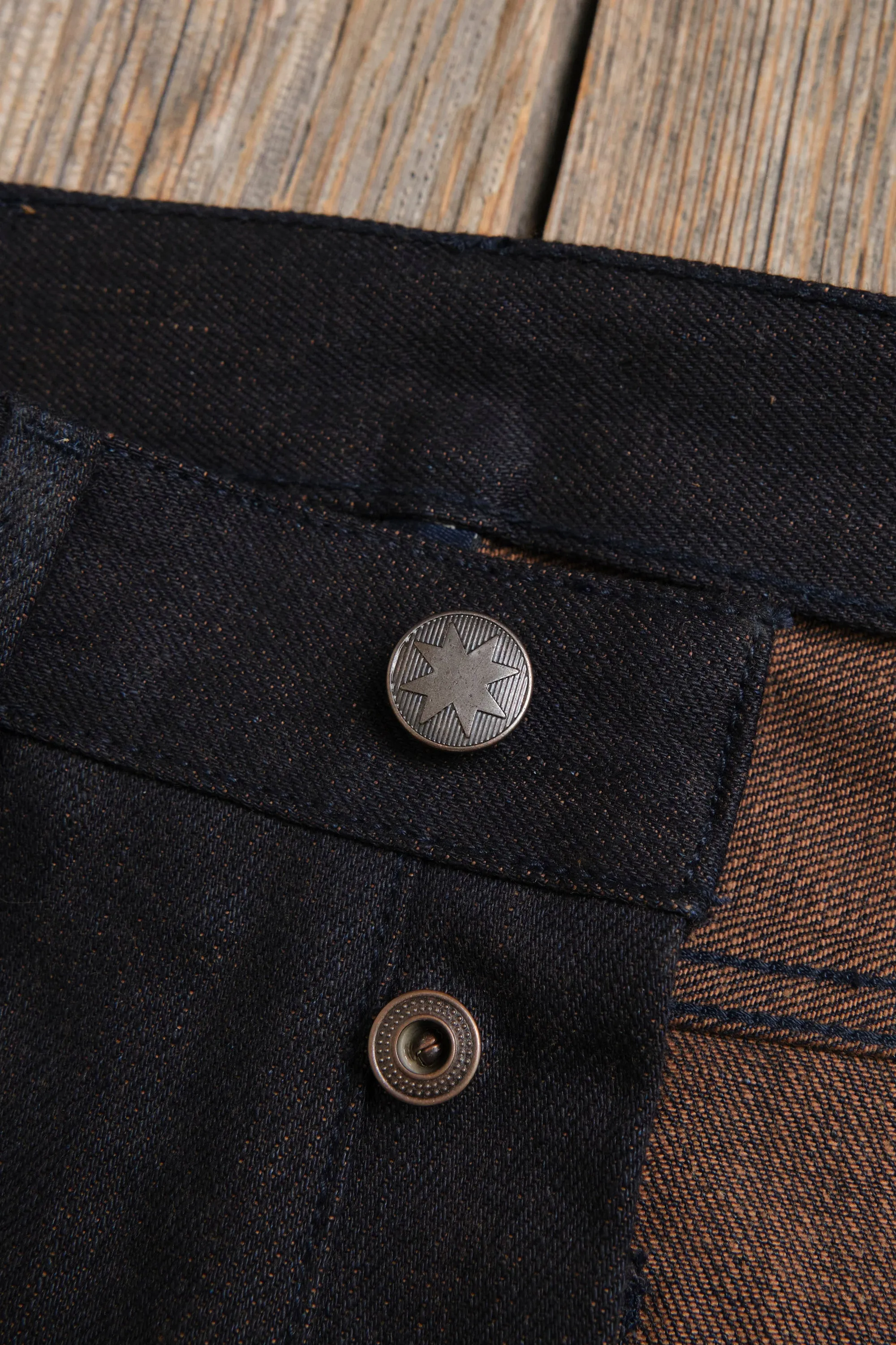 Trabuco Classic Straight 16 Ounce Indigo Brown Denim sold by Freenote Cloth product image thumbnail 5