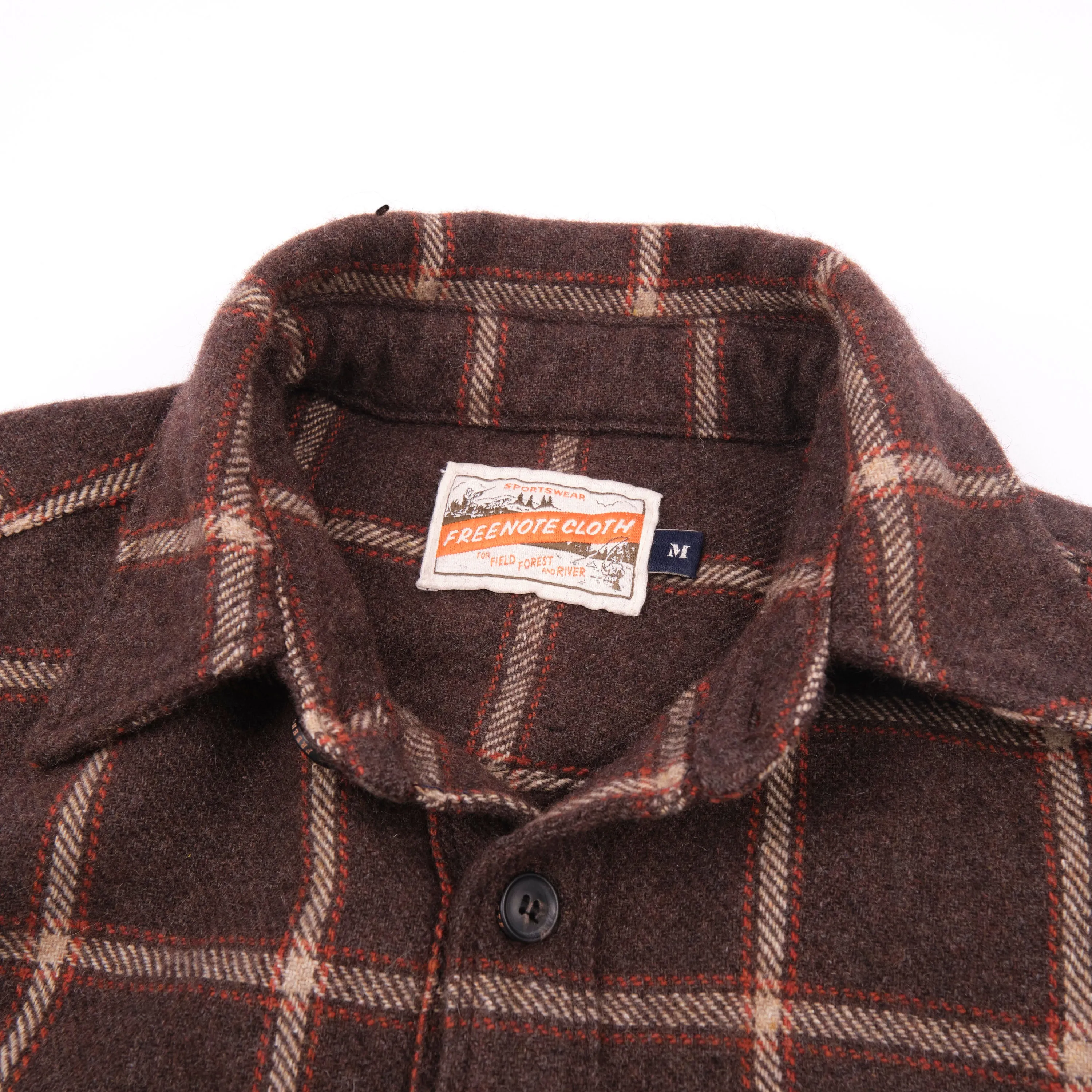 Kamas Brown Wool Plaid sold by Freenote Cloth product image thumbnail 3