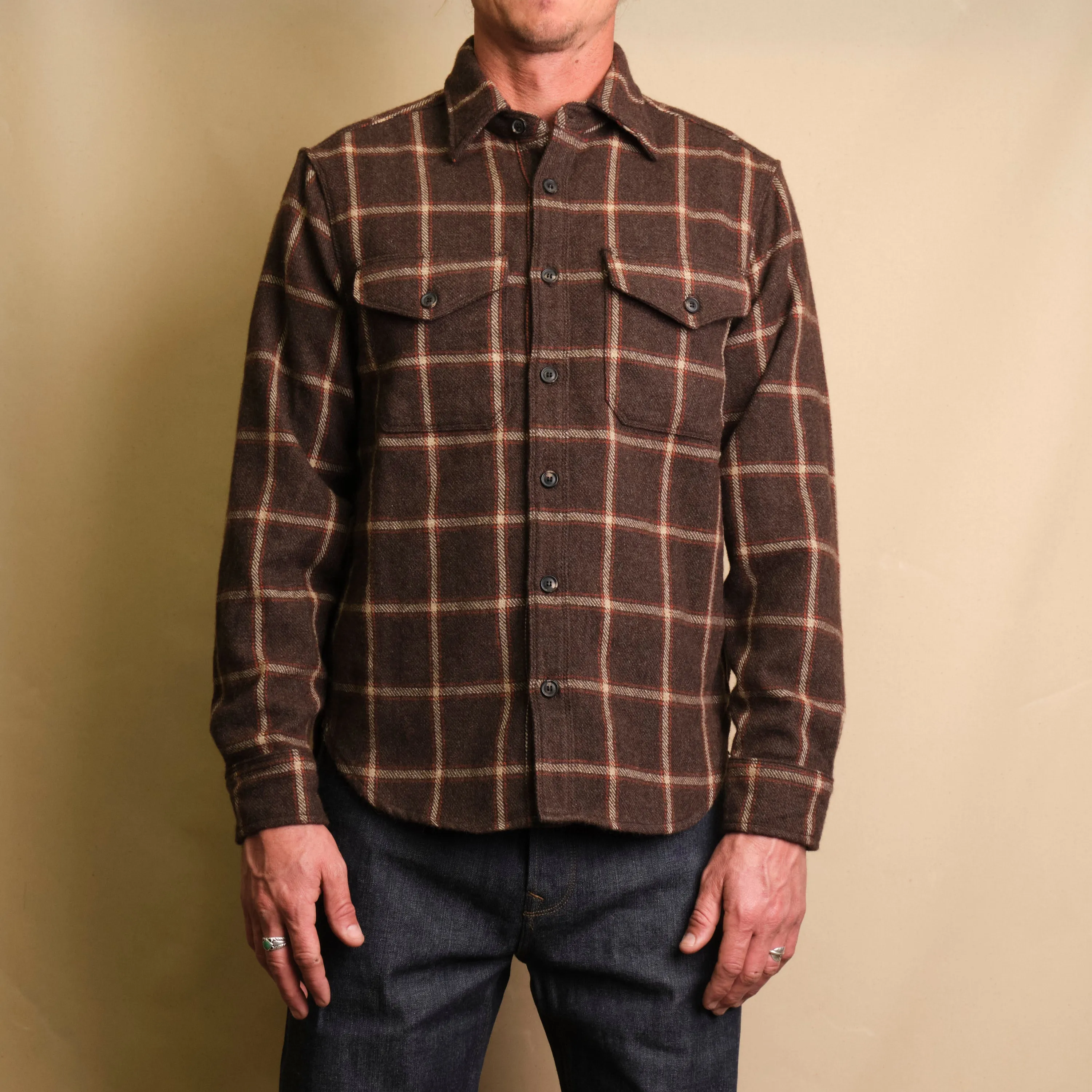 Kamas Brown Wool Plaid sold by Freenote Cloth product image thumbnail 2