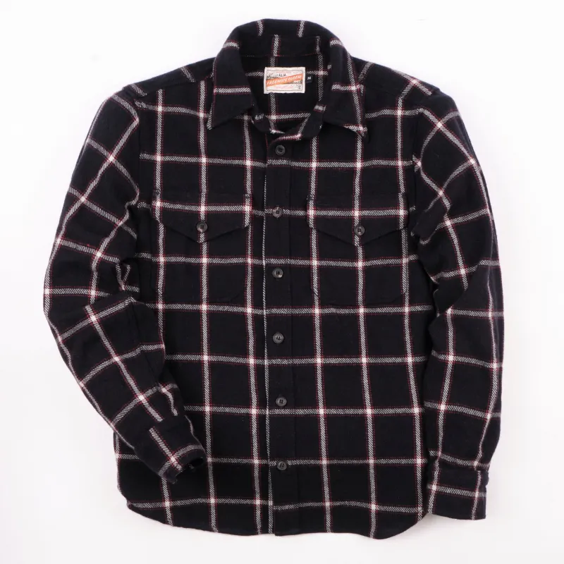 Kamas Navy Wool Plaid sold by Freenote Cloth