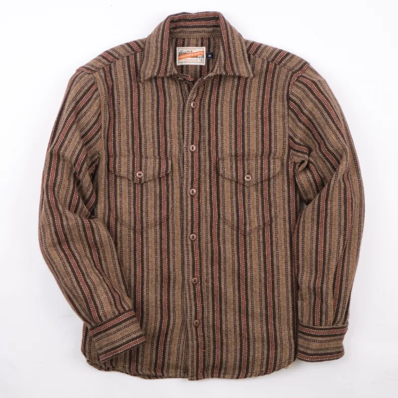 Bodie Brown Stripe sold by Freenote Cloth